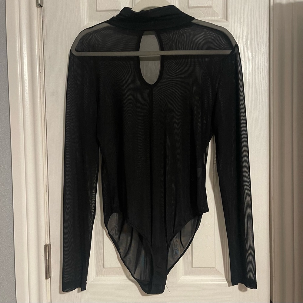 black mesh bodysuit